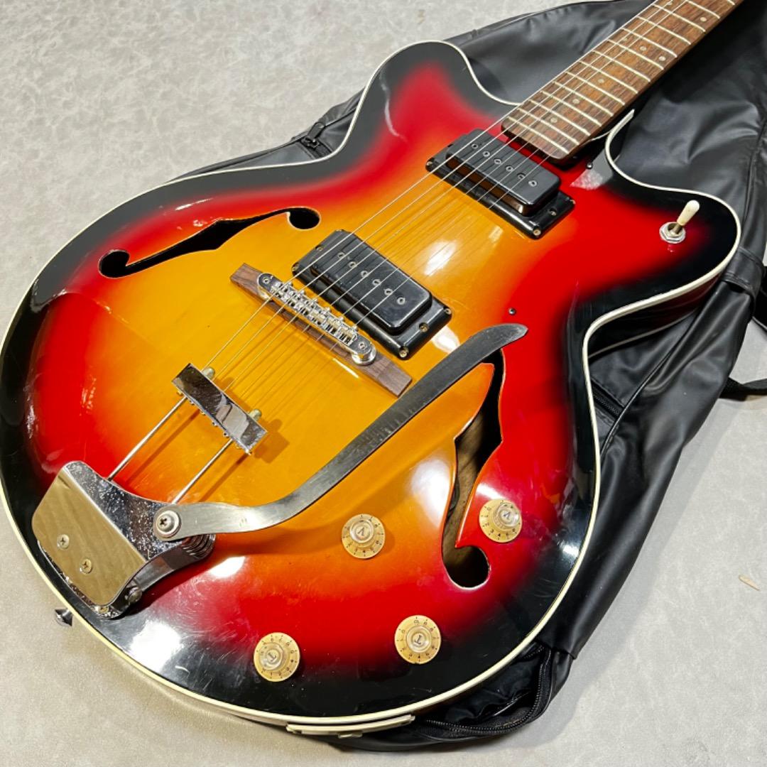 【70s国産】Morales ESP-200　モラレス　フルアコ　全音　ケース付
