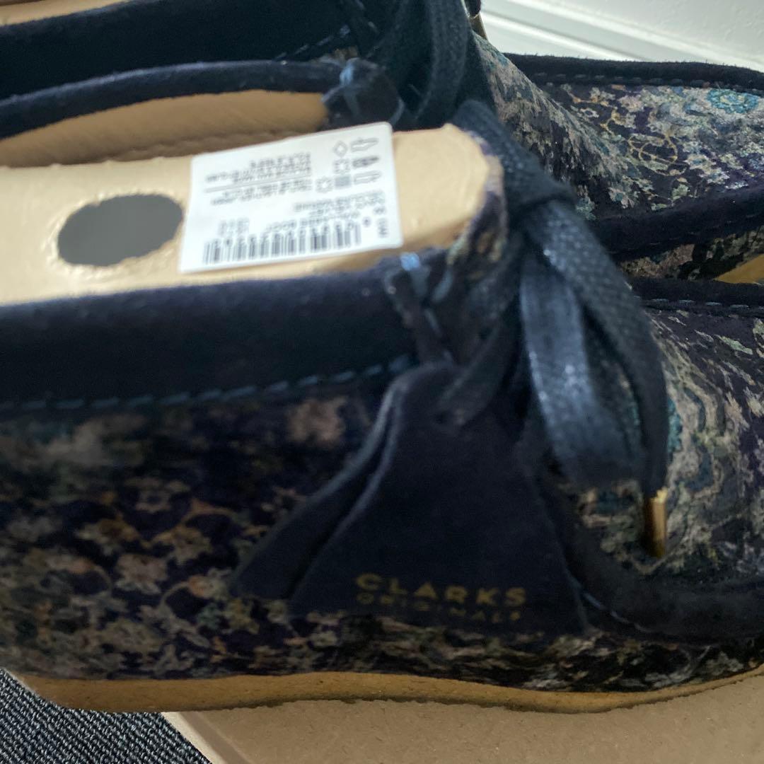 値下げ中！クラークス ブーツ ベルベット navy 激レア