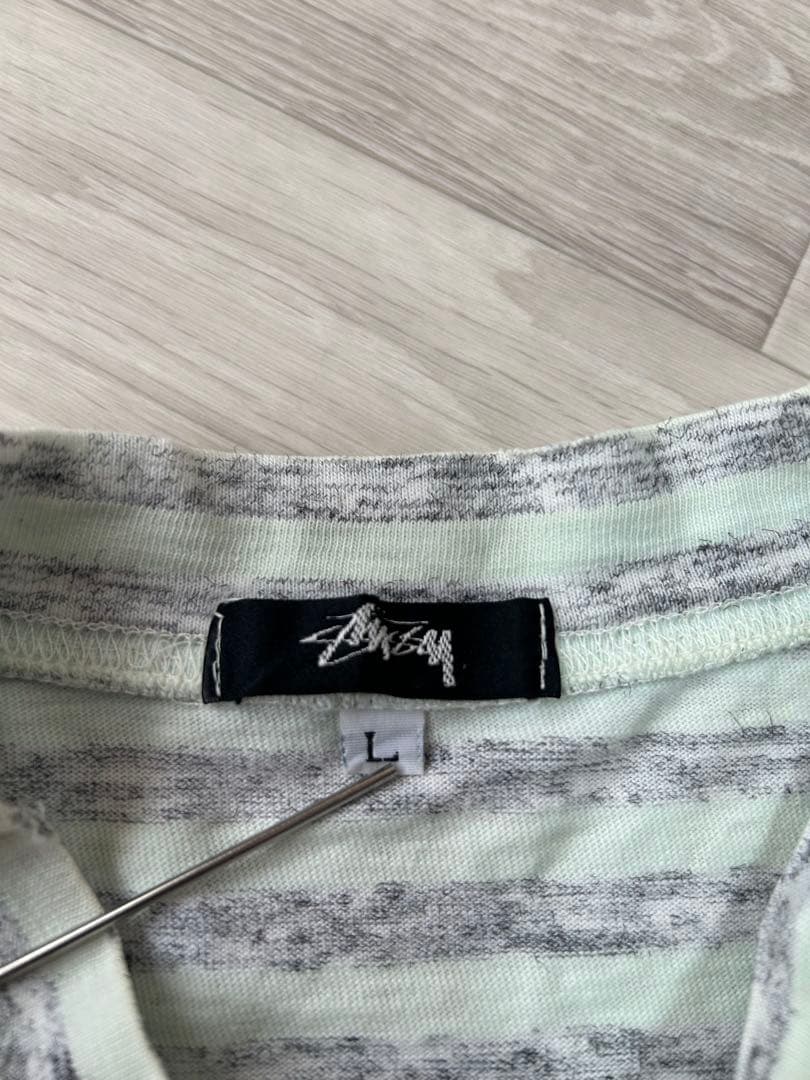 希少☆ OLD STUSSY ボーダーTシャツ L