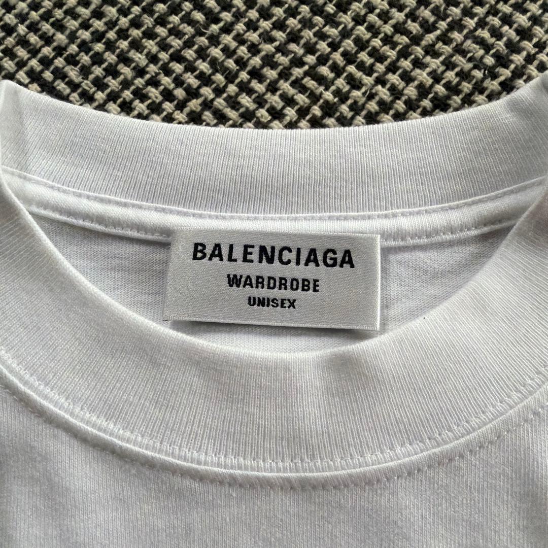 BALENCIAGA ホワイト Tシャツ UNISEX