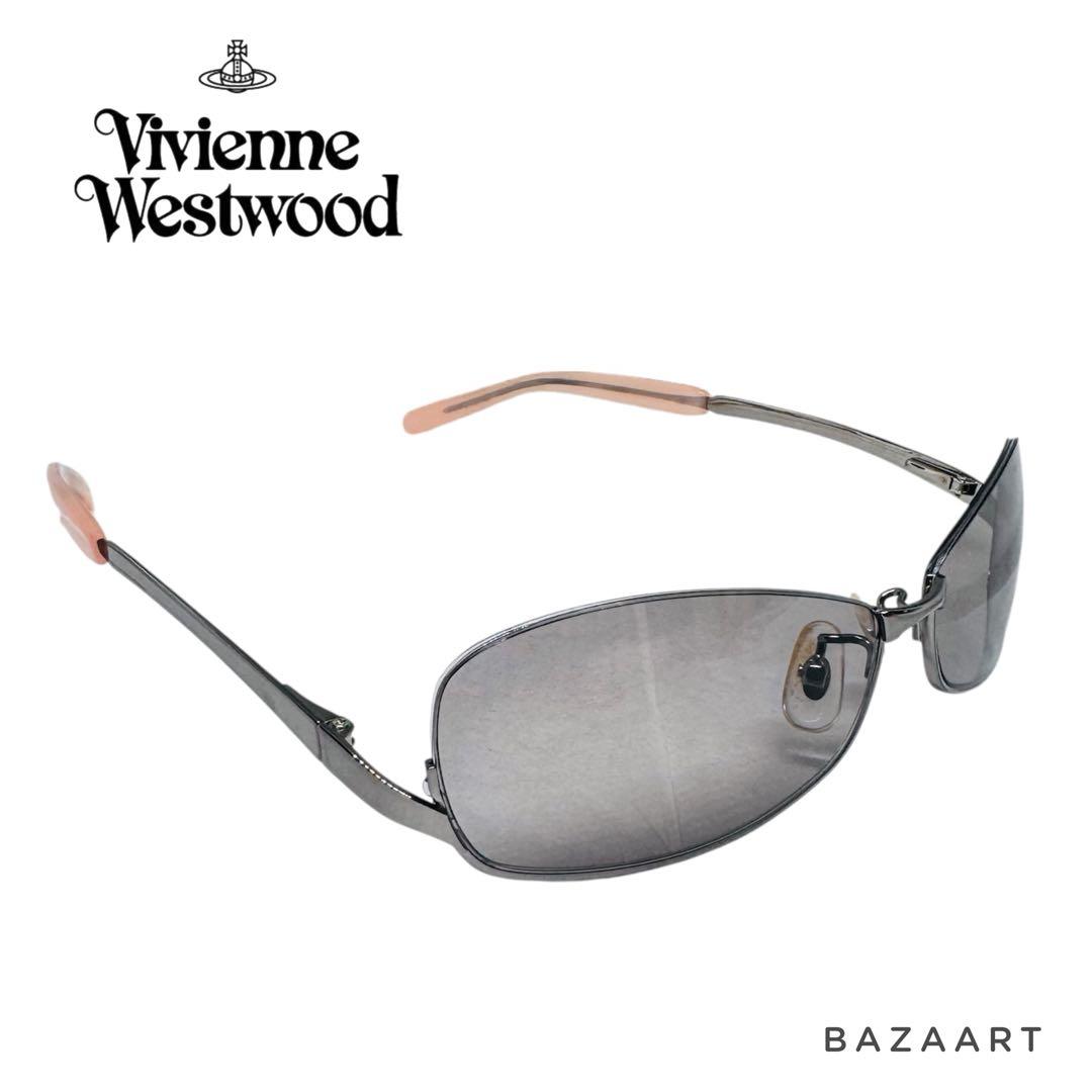 Vivienne Westwood サングラス オーブ ラインストーン ピンク