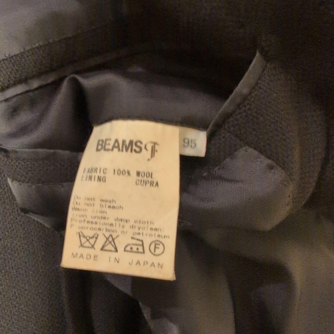BEAMS　F　ホップサックWOOL　ネイビージャケット　Size95