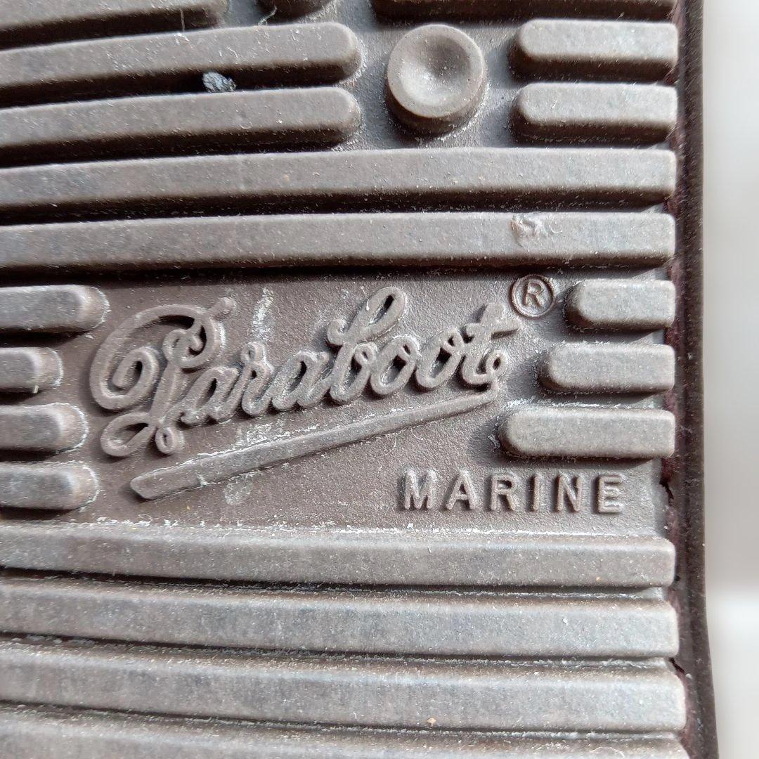 パラブーツ　Paraboot　赤レザー　デッキシューズ