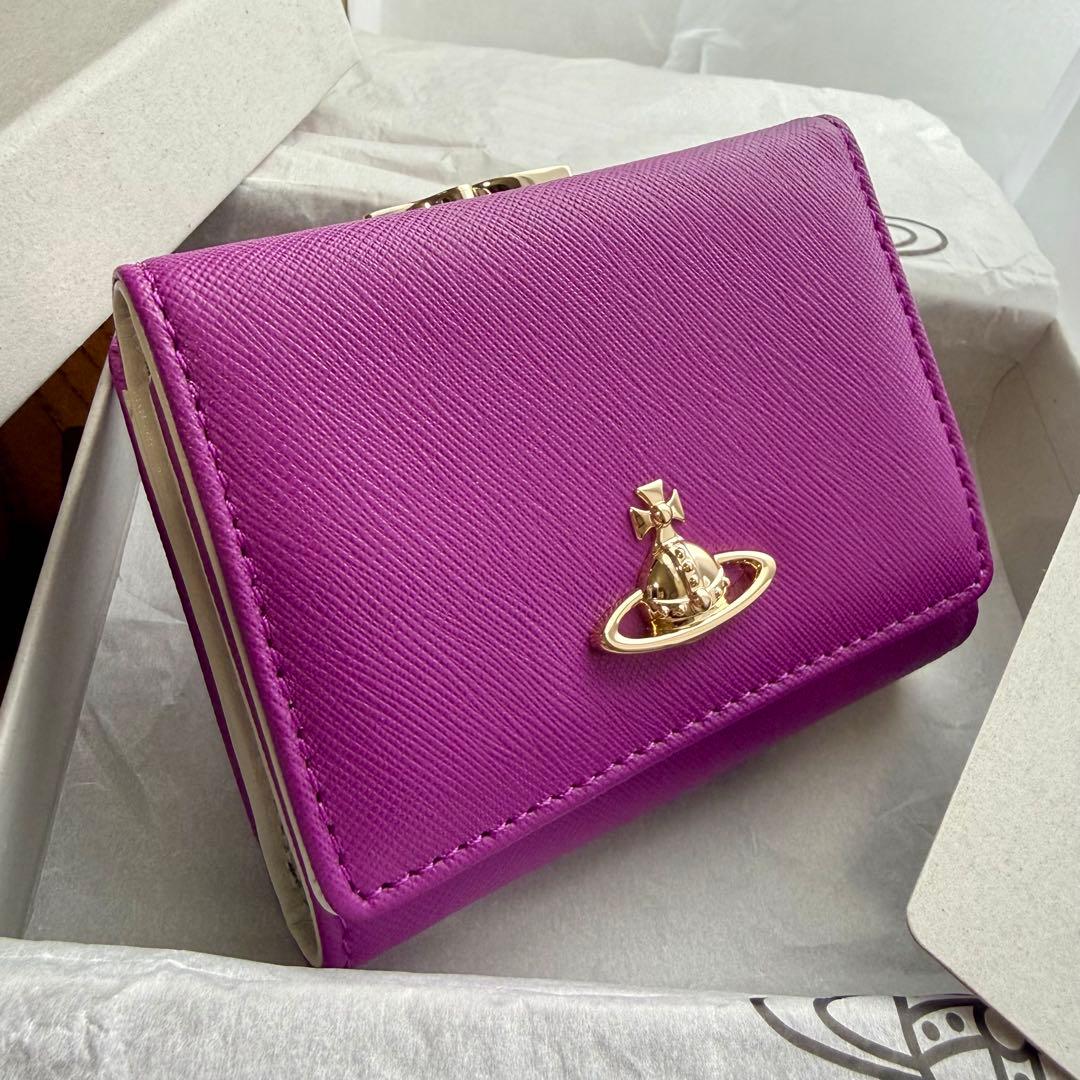 未使用正規品Vivienne Westwood オーブ/三つ折り財布 ピンク