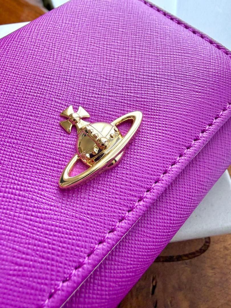 未使用正規品Vivienne Westwood オーブ/三つ折り財布 ピンク