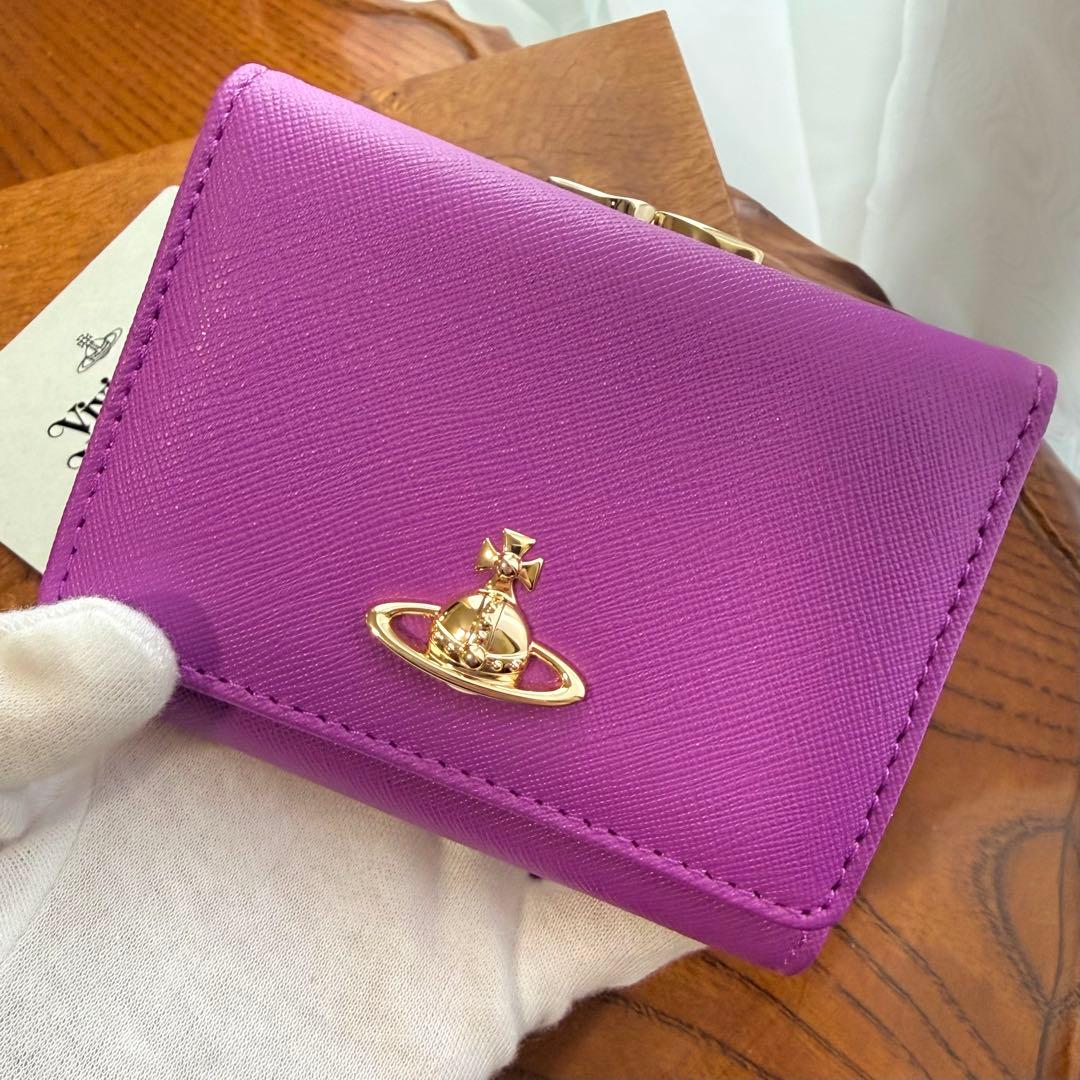 未使用正規品Vivienne Westwood オーブ/三つ折り財布 ピンク