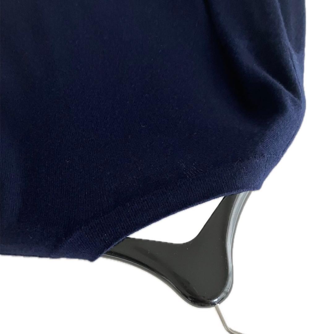 良品 GRES グレ カシミヤ 100% ロングカーディガン 金ボタン ニット