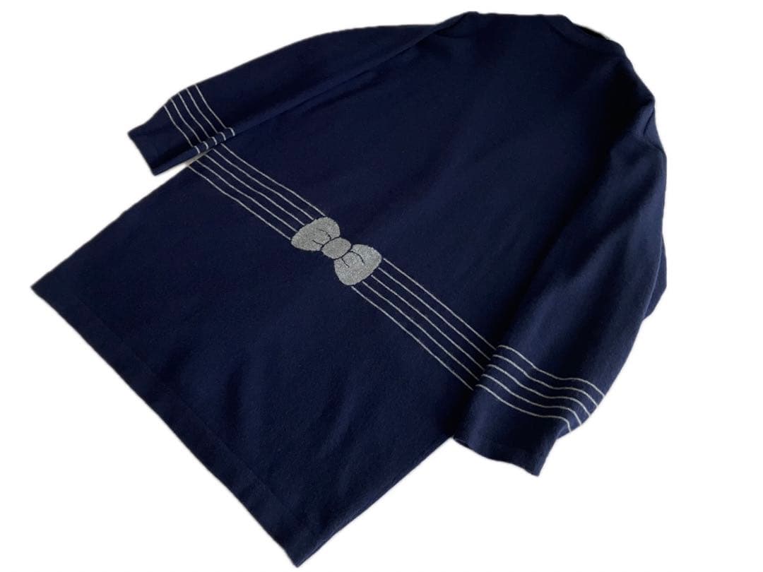 良品 GRES グレ カシミヤ 100% ロングカーディガン 金ボタン ニット