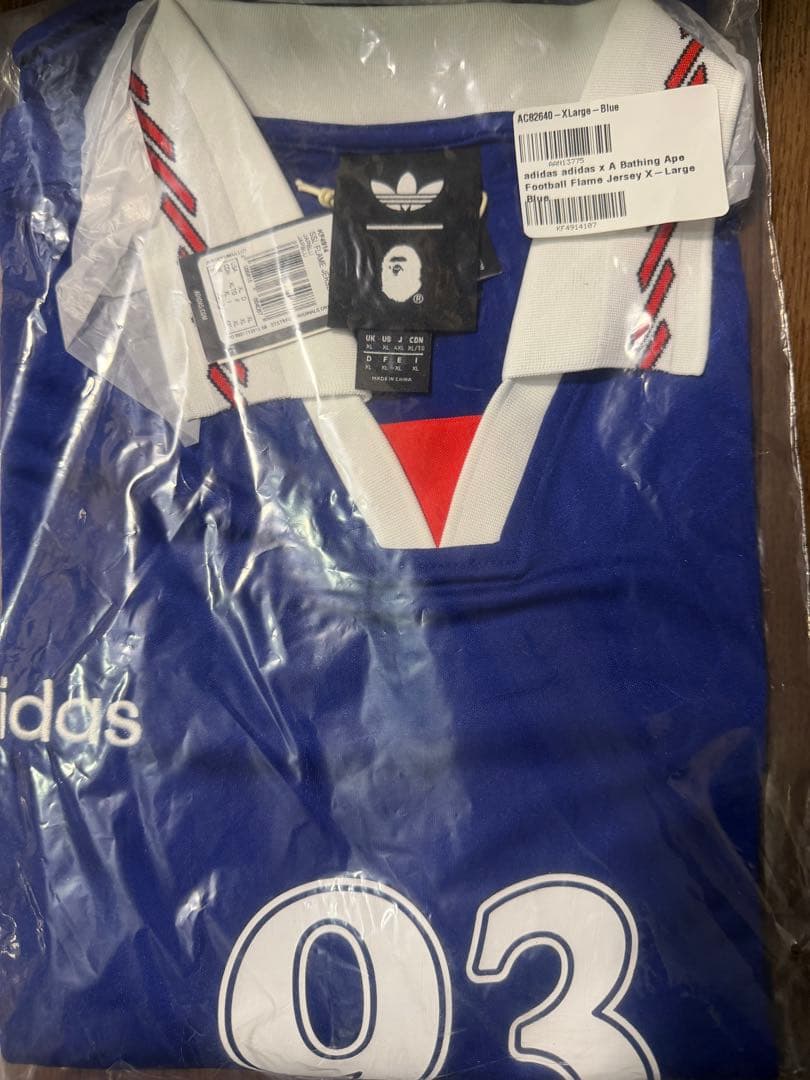 トップス XL A BATHING APE adidas Flame Jersey
