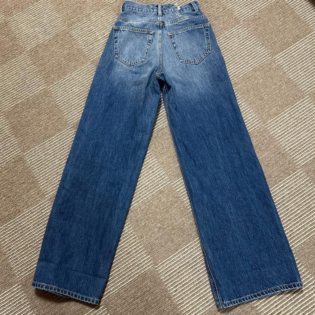 MOUSSY CROSS WAIST WIDE ストレート