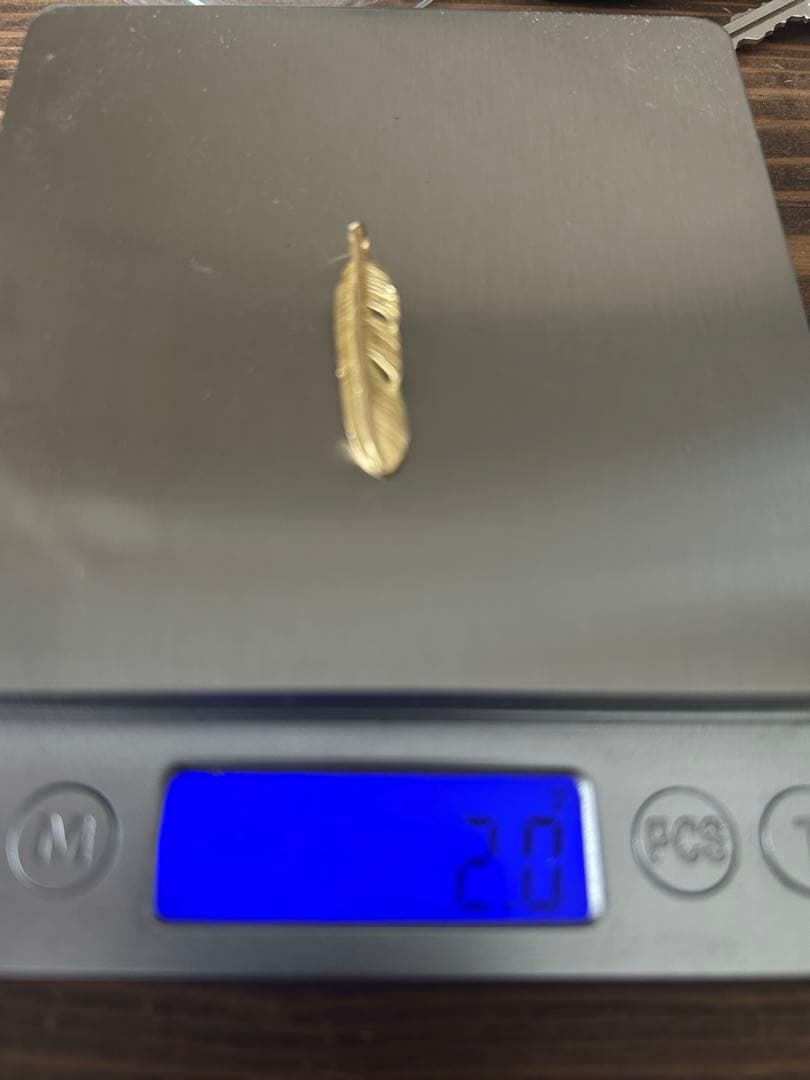 k18フェザーS 左　全金フェザーS 金フェザー小
