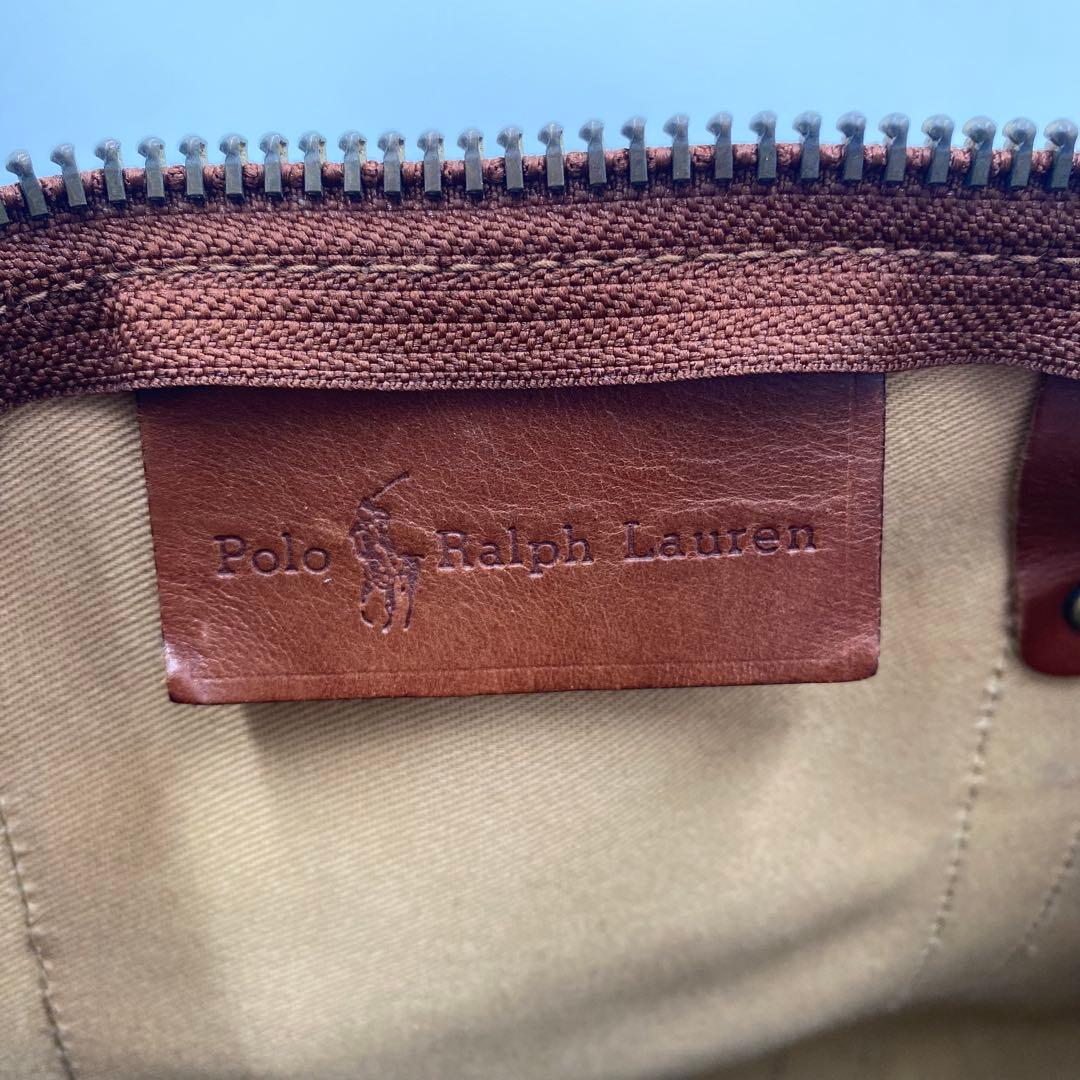 【希少・美品】 ポロラルフローレン 千鳥格子 チェック ボストンバッグ 2way