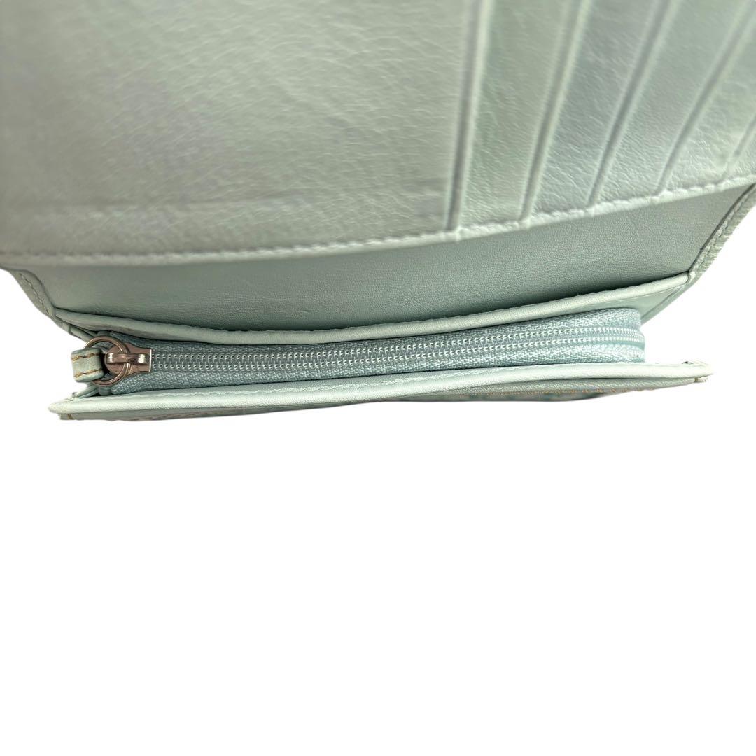 Coach Soho Mini Signature Flap Wallet 青