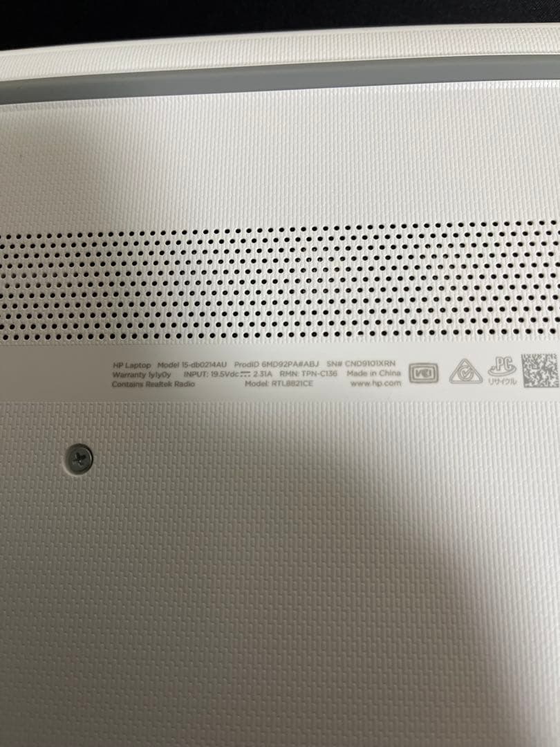 HPノートパソコン Windows10