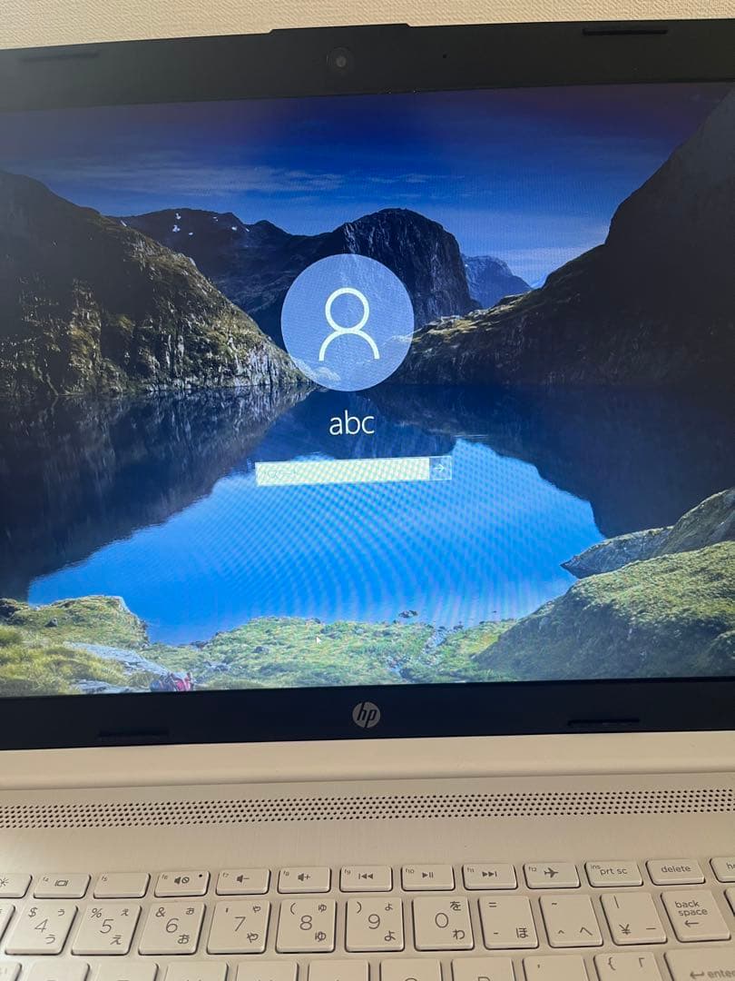 HPノートパソコン Windows10