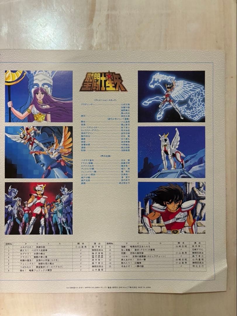 聖闘士星矢 音楽集 TVオリジナル・サウンドトラック LP レコード
