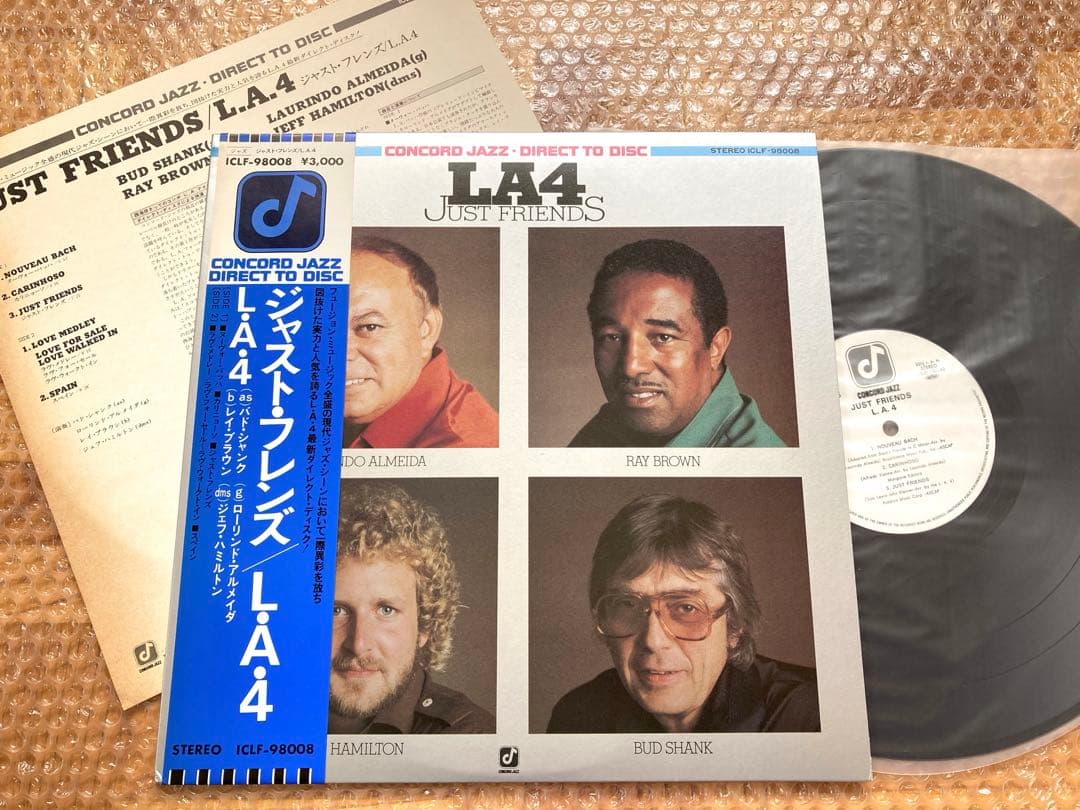 【美品良品ジャズ】LP L.A.4 //ジャスト・フレンズ/ライヴ/ザカ/