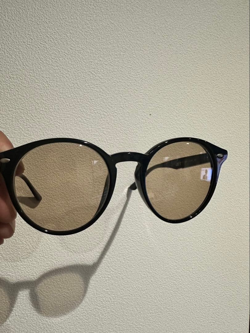 Ray-Ban ラウンドサングラス ブラックフレーム　ブラウン