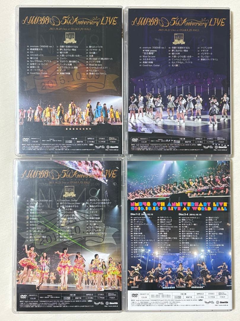NMB48 5th&6th Anniversary LIVE DVD(10枚組)