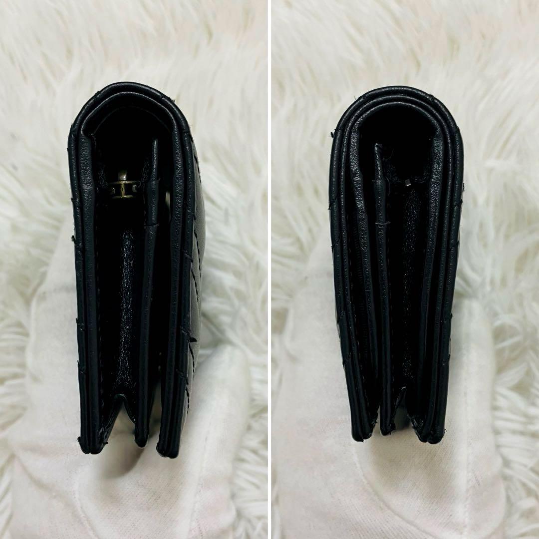 極美✨付属完備✨GUCCI 二つ折り財布 キルティング マーモントGG レザー