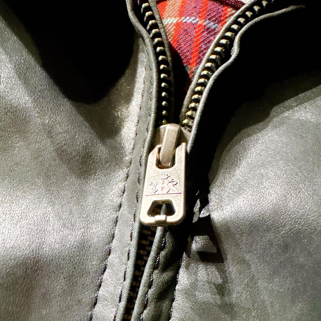 BARACUTA G9 ハリントン 深緑 ラムレザー Mサイズ ダブルジップ