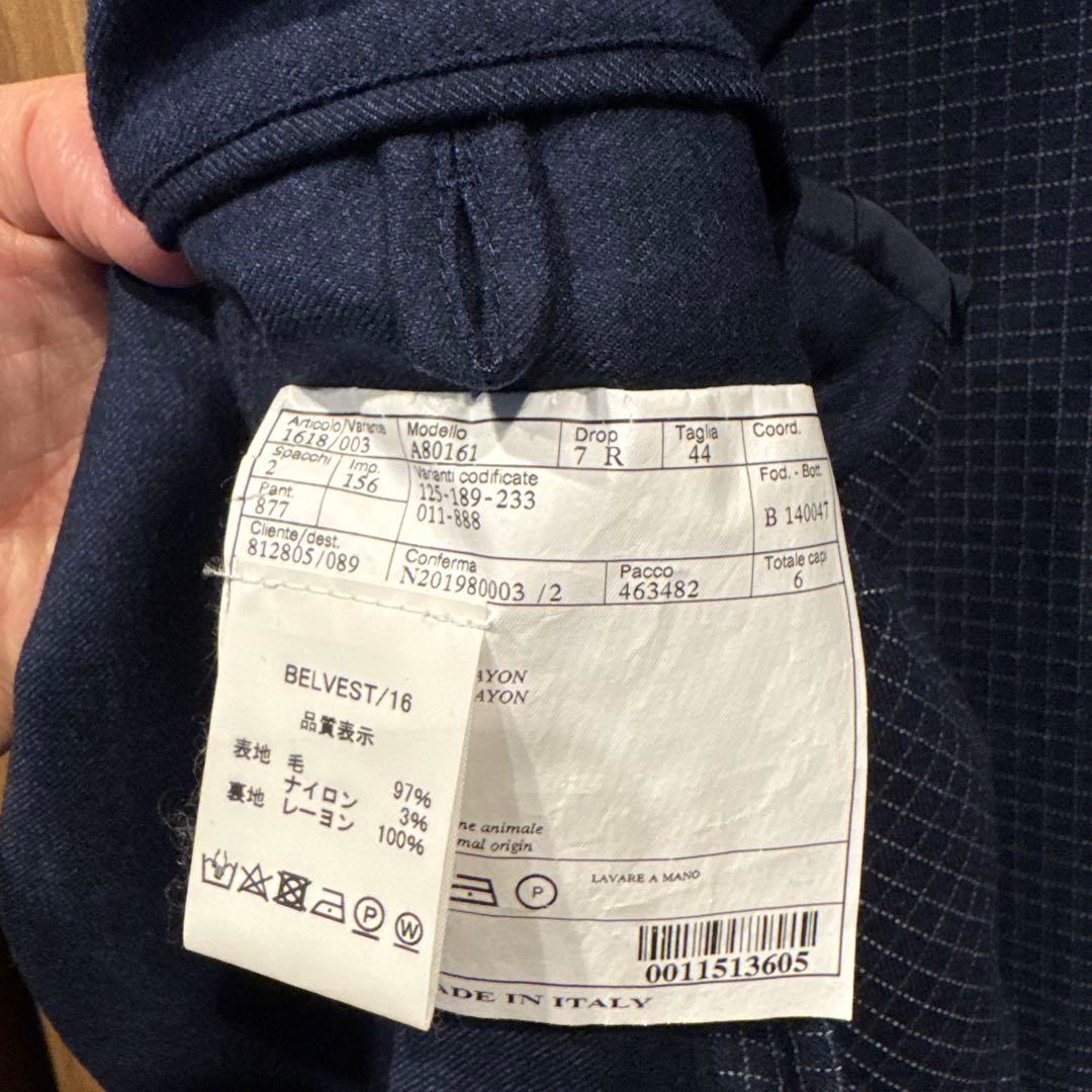 【Belvest ベルベスト】パッカブル スーツ セットアップ 　44　46