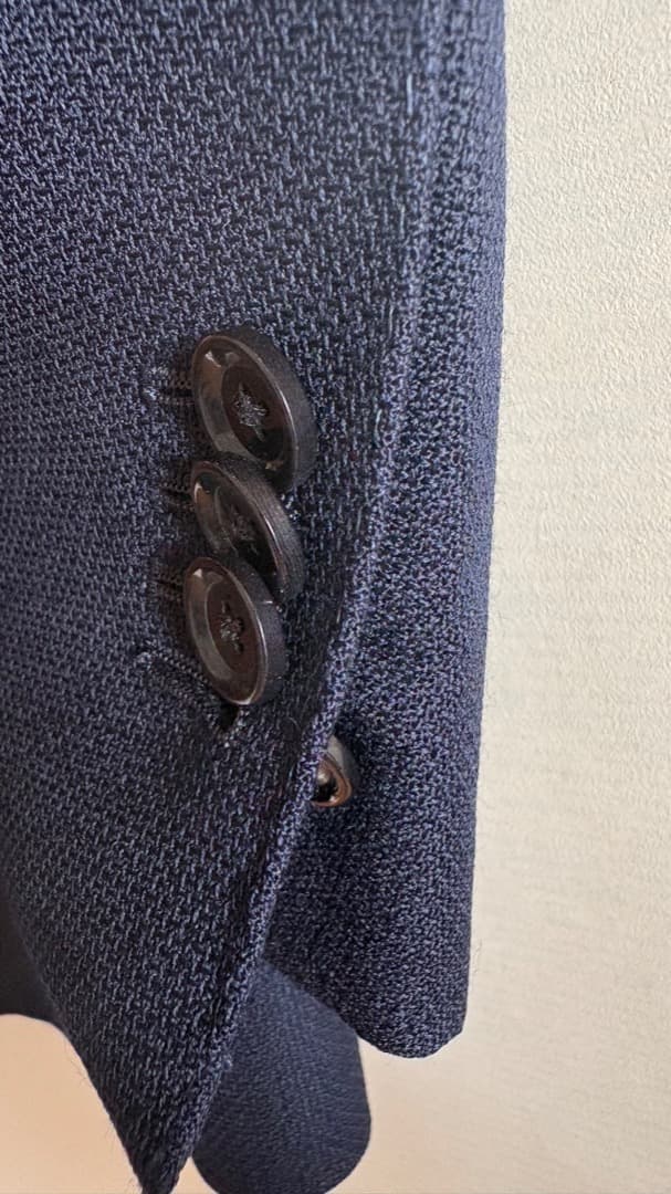 BEAMS F CANONICO ポップサックジャケット 42 日本製 ネイビー