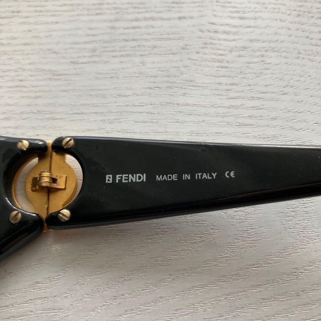 【FENDI】 メタルゴールドロゴ Vintage Sunglasses
