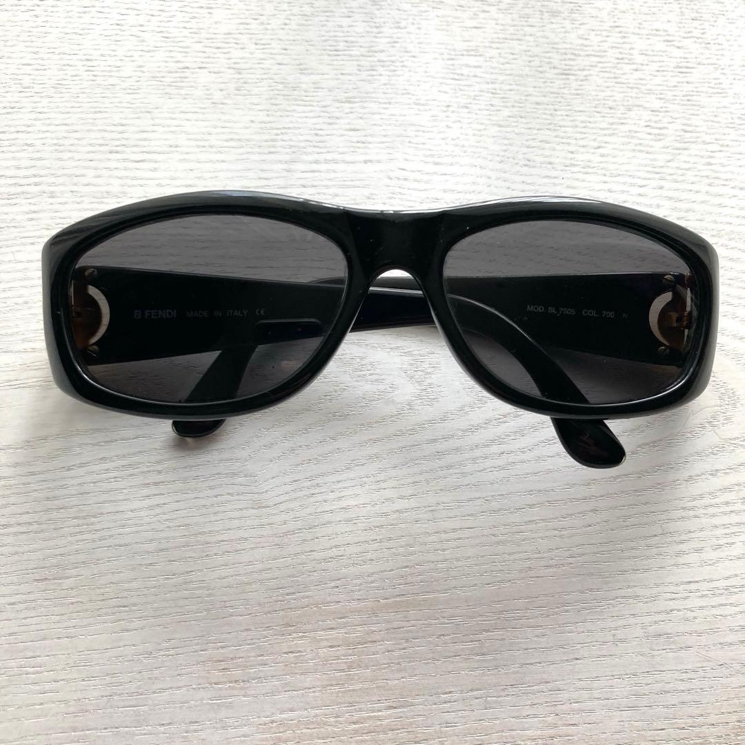 【FENDI】 メタルゴールドロゴ Vintage Sunglasses
