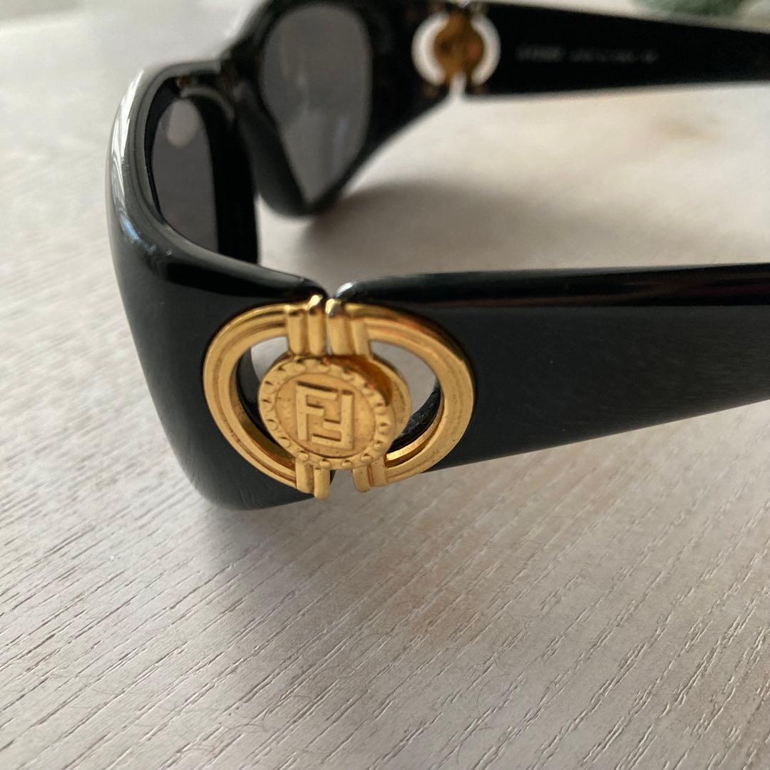【FENDI】 メタルゴールドロゴ Vintage Sunglasses