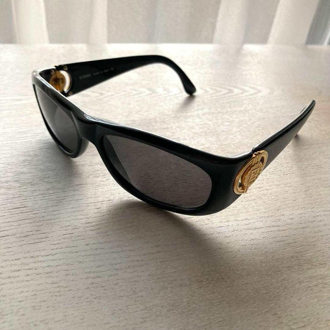 【FENDI】 メタルゴールドロゴ Vintage Sunglasses