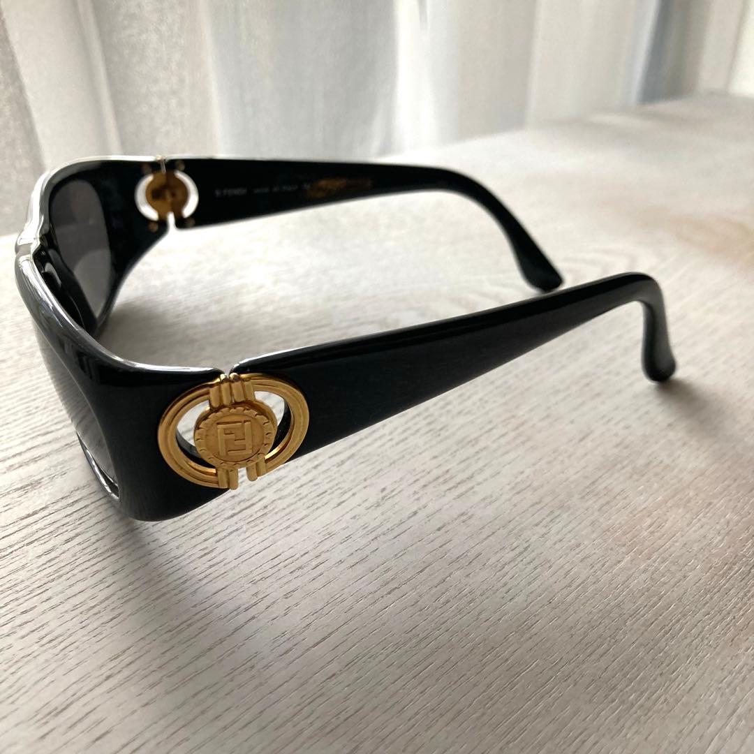 【FENDI】 メタルゴールドロゴ Vintage Sunglasses