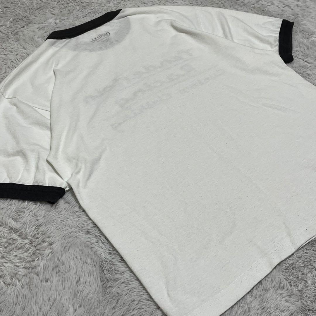 テンダーロイン　リンガーTシャツ　グラフィック　センタープリント　ホワイト　L