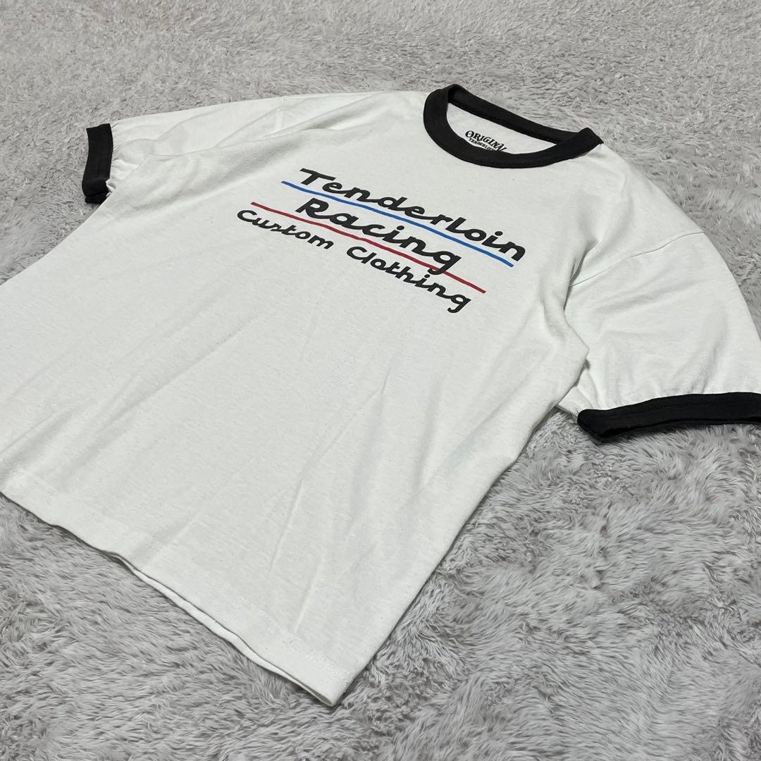 テンダーロイン　リンガーTシャツ　グラフィック　センタープリント　ホワイト　L