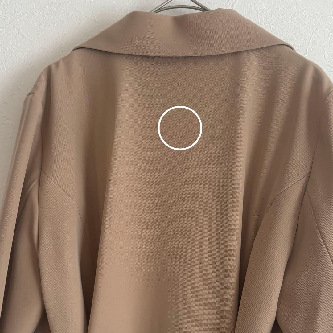 完売品 JENNE オードリーフレアトレンチコート ベージュ L