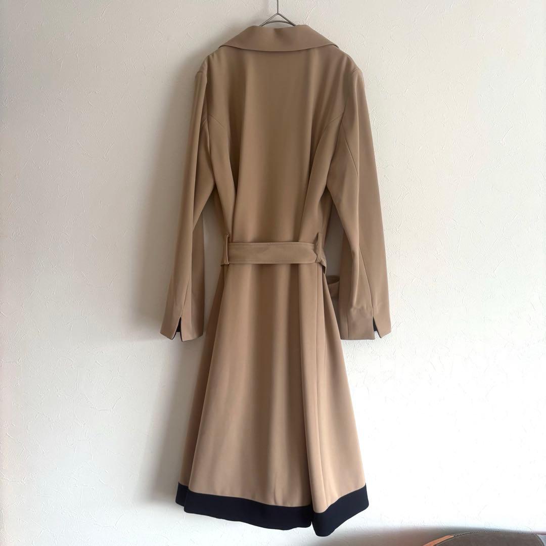 完売品 JENNE オードリーフレアトレンチコート ベージュ L