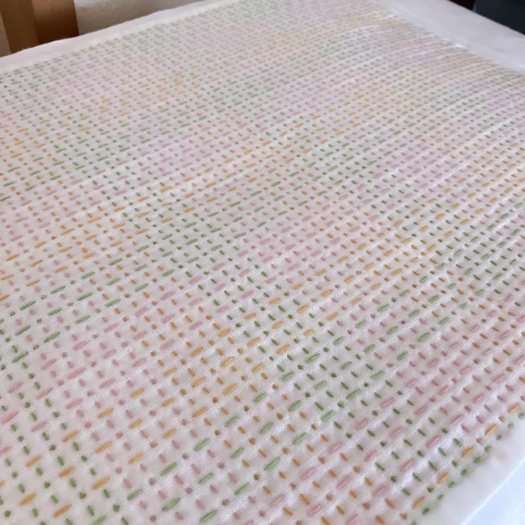 刺し子のふきん・たんぽぽ【ソルダム】