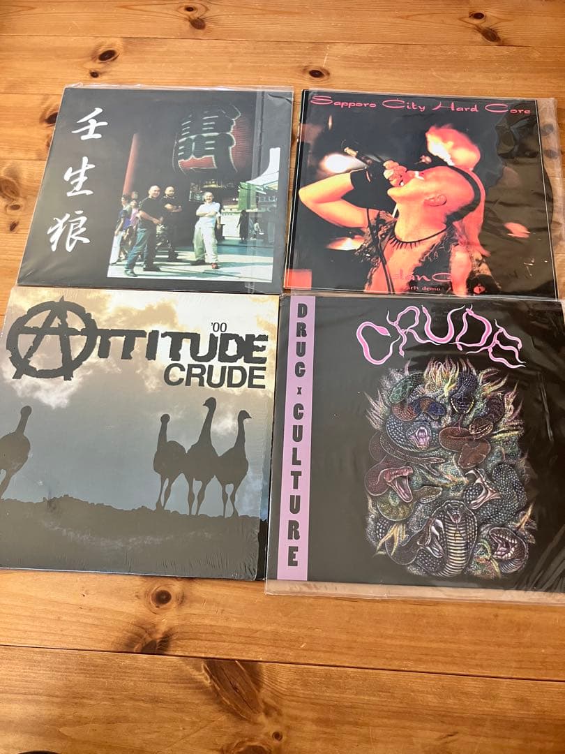 値下げ◎中古　LPレコード　CRUDE/SLANG/壬生狼　ハードコア6枚セット