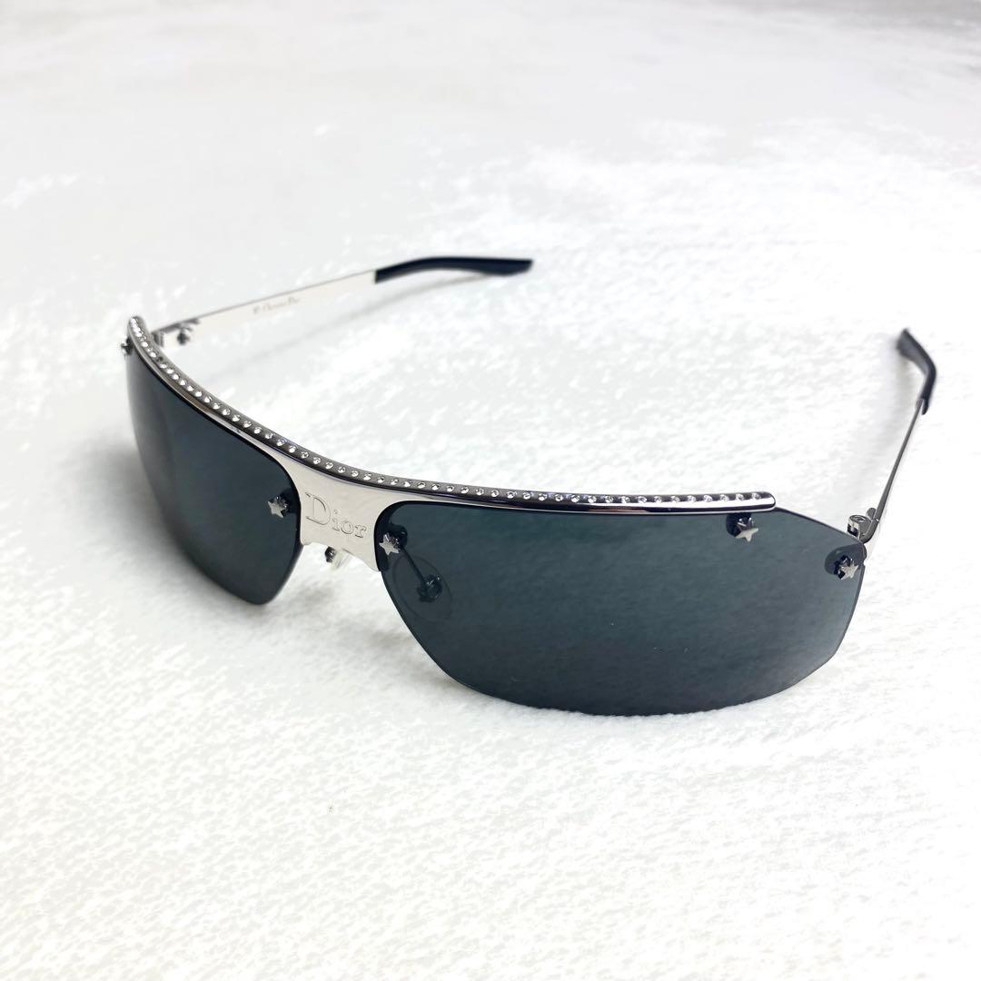 Christian Dior サングラス　リムレスHIT2 y2k スタッズ　黒