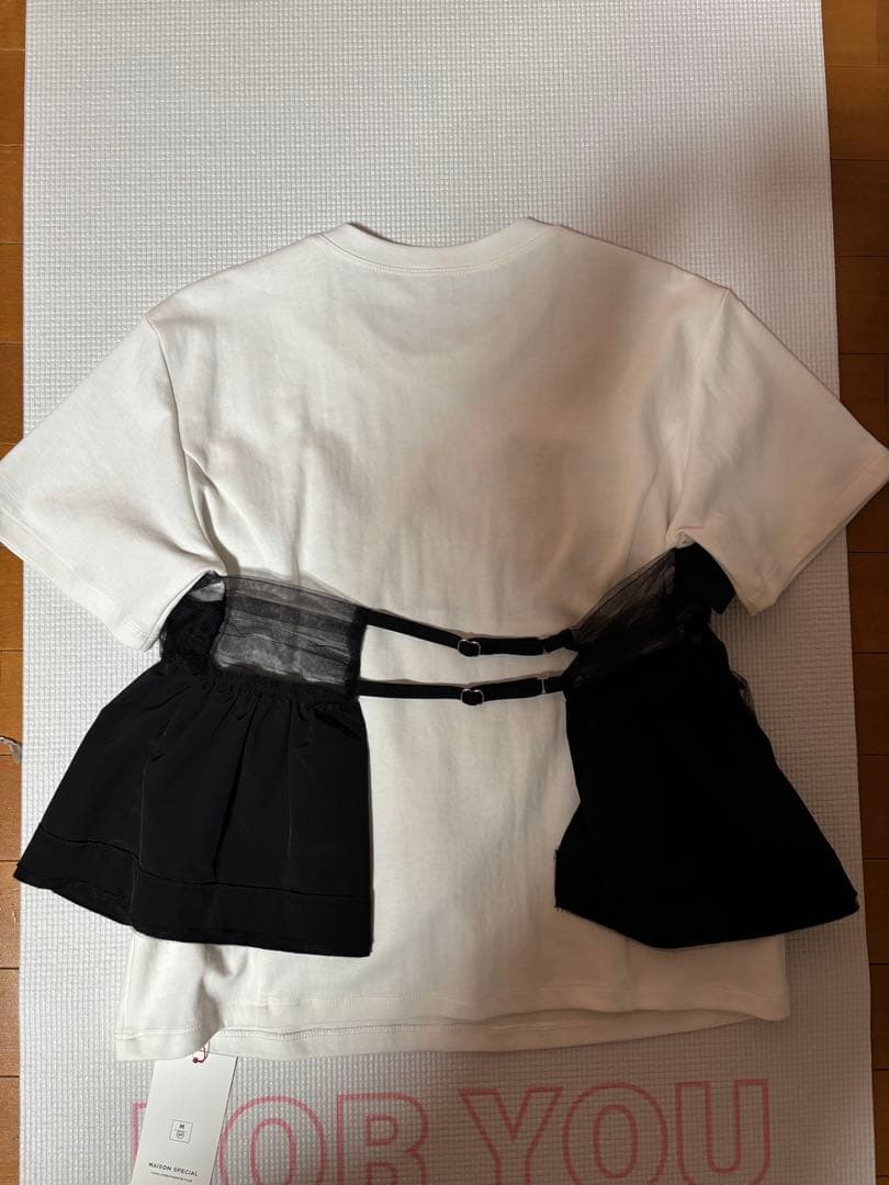 メゾンスペシャル　ドッキングTシャツ　フリーサイズ