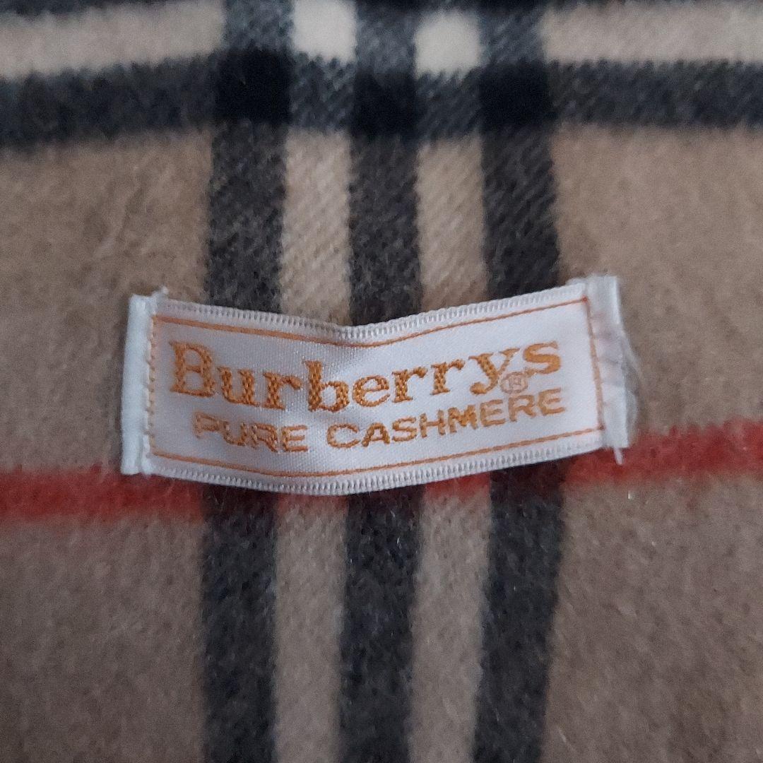 りり様 カシミア100% Burberrys マフラー ノバチェック オールド