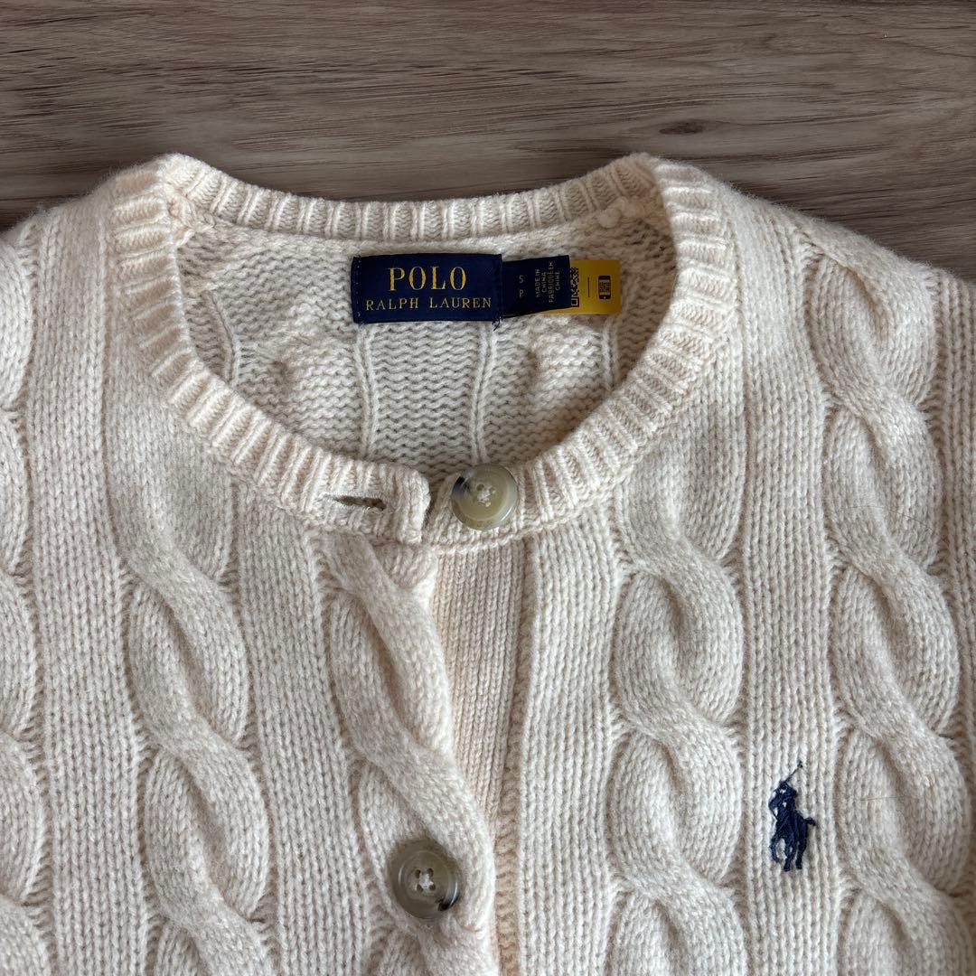 Polo Ralph Lauren アイボリー カーディガン S P