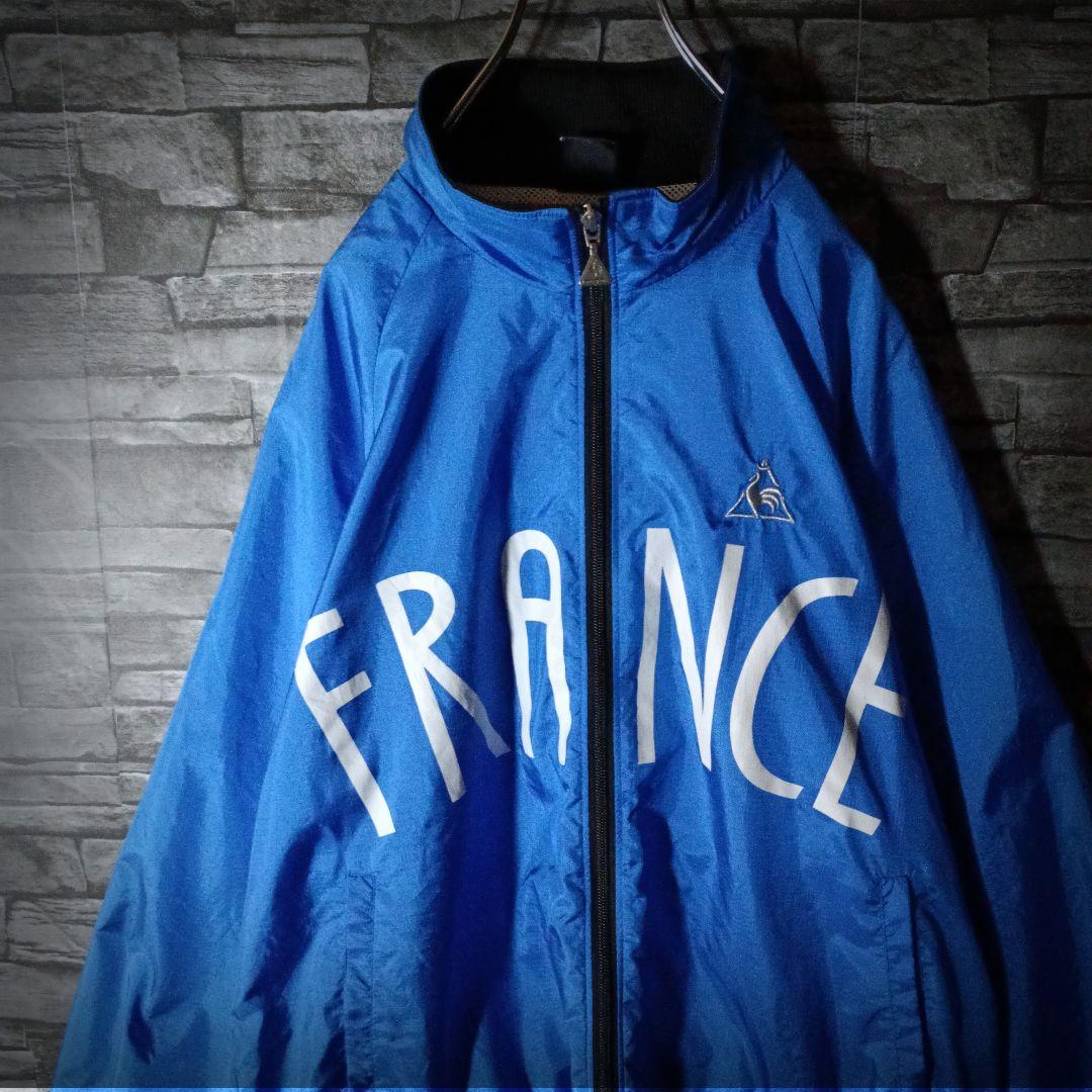 グッドカラー☆ルコックスポルティフ ナイロンジャケット FRANCEロゴ XL