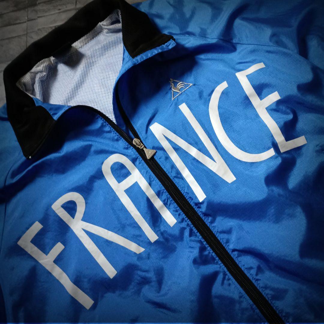 グッドカラー☆ルコックスポルティフ ナイロンジャケット FRANCEロゴ XL