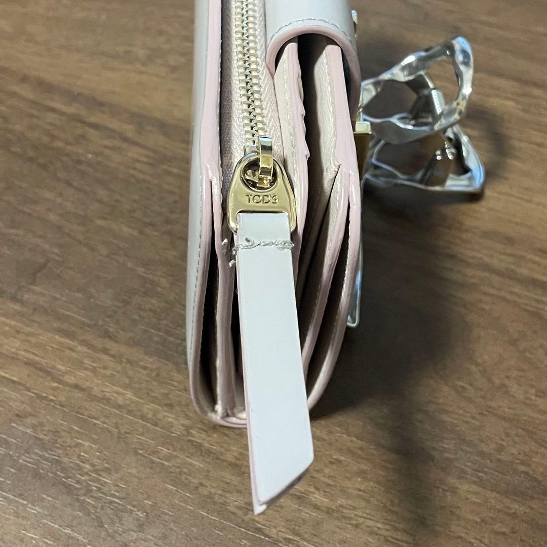 TOD'S ダブルT 二つ折り財布　本革　正規品　美品