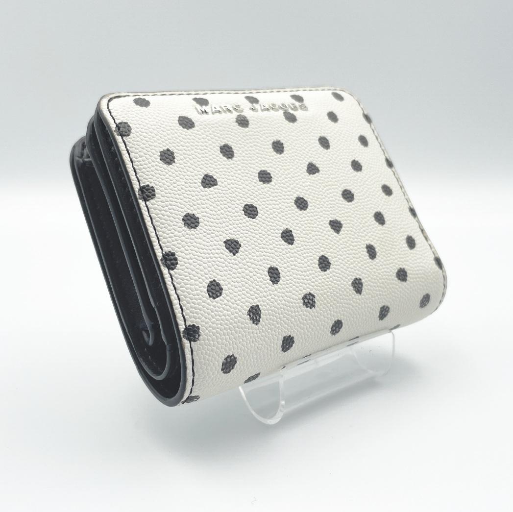 【MARC JACOBS（マーク ジェイコブス）】二つ折り財布 ドット柄 水玉