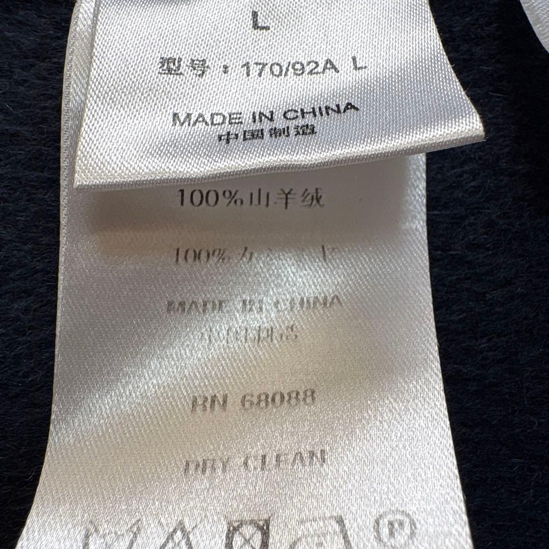 TSEセイ一重仕立てカシミヤ100% ロングステンカラーコート L