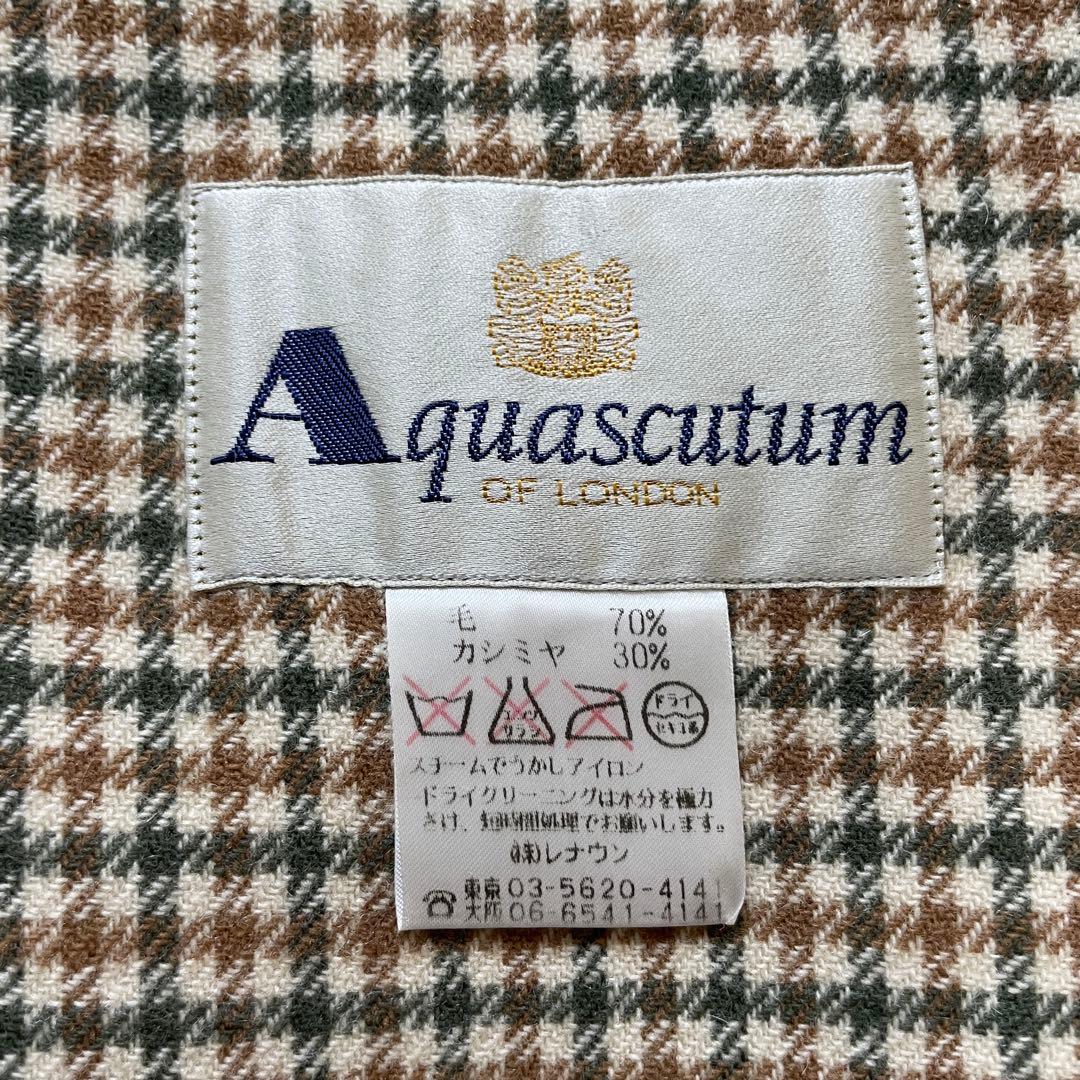 w*l様 美品✨アクアスキュータム Aquascutum ロングコート カシミヤ