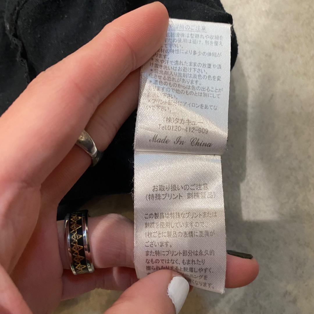 Roen×semantic design お兄系 y2k 髑髏 vネックTシャツ