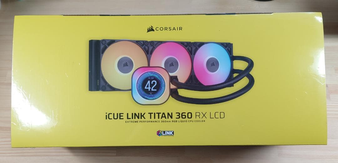 新品未開封Corsair iCUELINKTITAN360RXRGBLCD360
